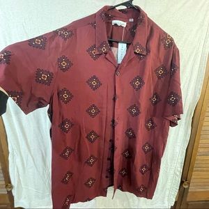 Maroon Western Shirt